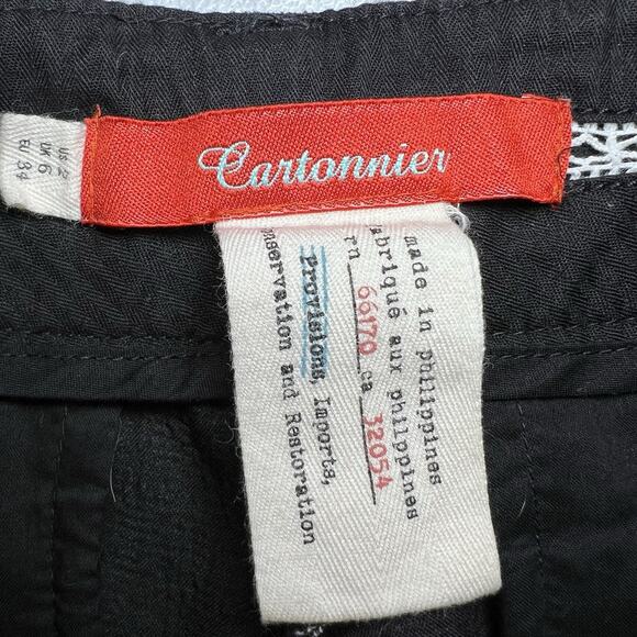 Anthropologie Cartonnier Neda Shorts‎ For Women Size 2 Black And White - Picture 6 of 8